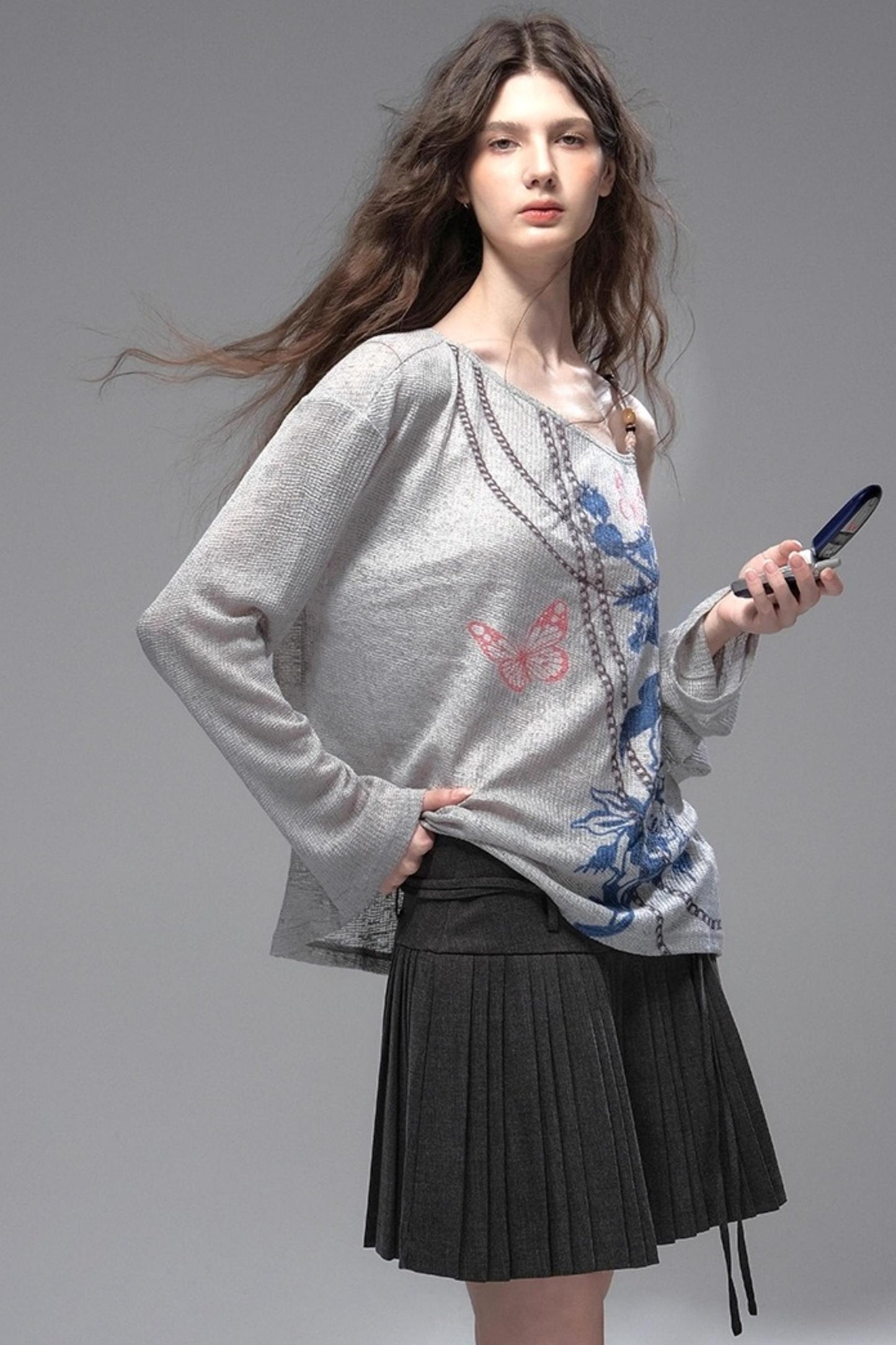 Distressed Long T-Shirt