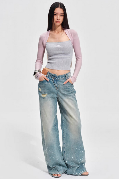 Color-Blocked Wool Knit Sweater