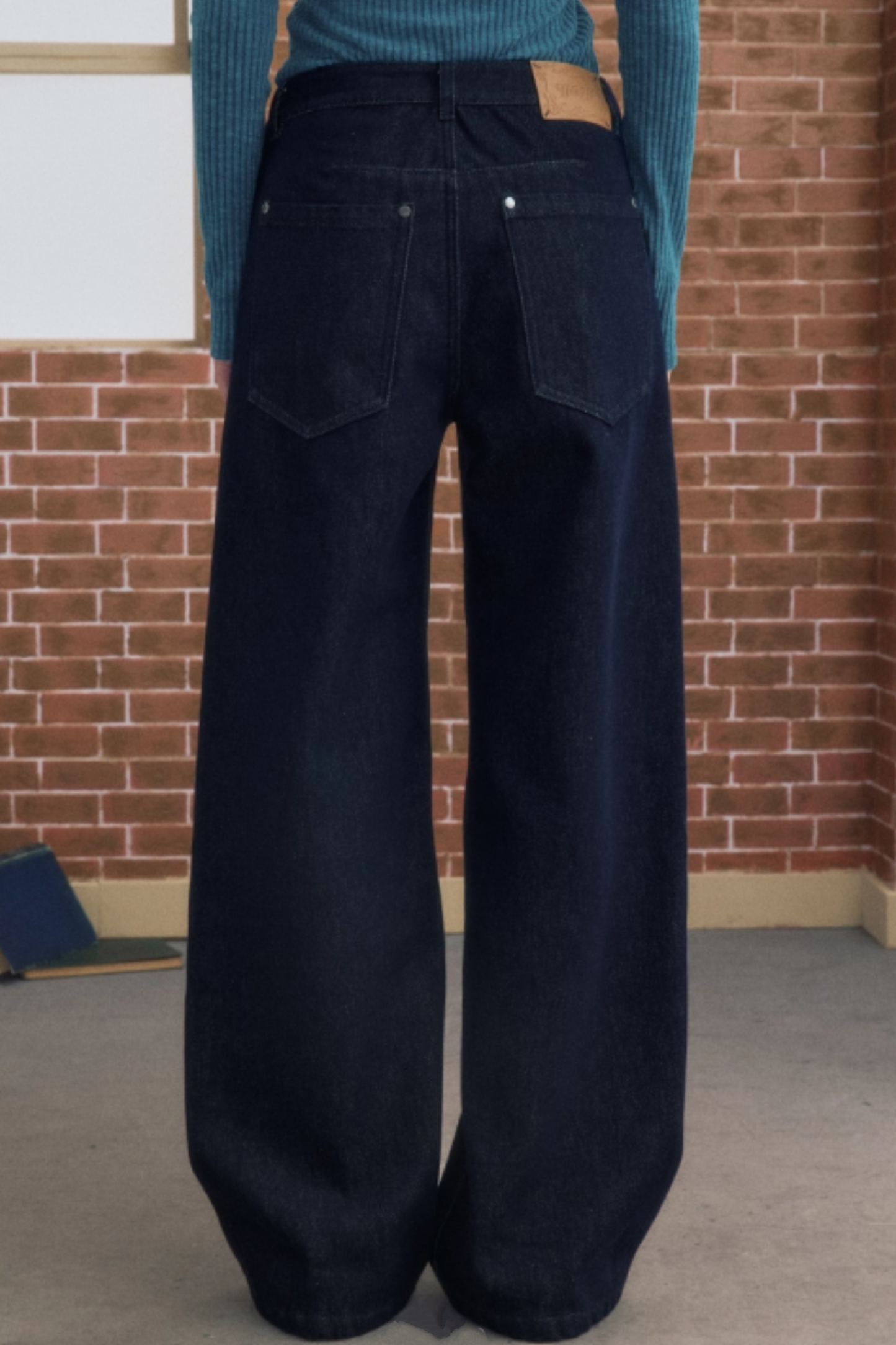 Winter Simple Straight Fleece Jeans