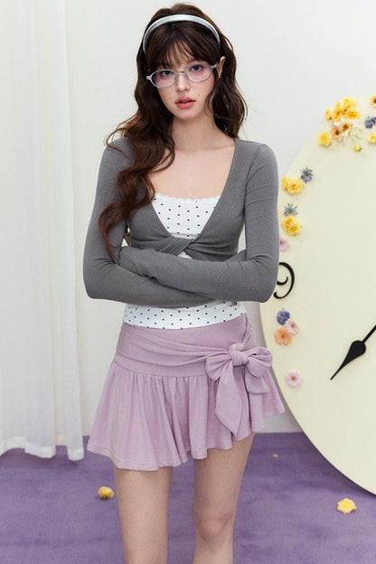 Spring FlareBowtie Skirt