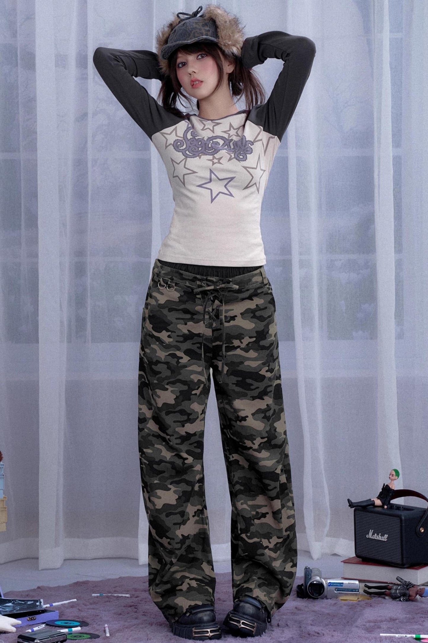 Crotch Covers Camouflage Jeans