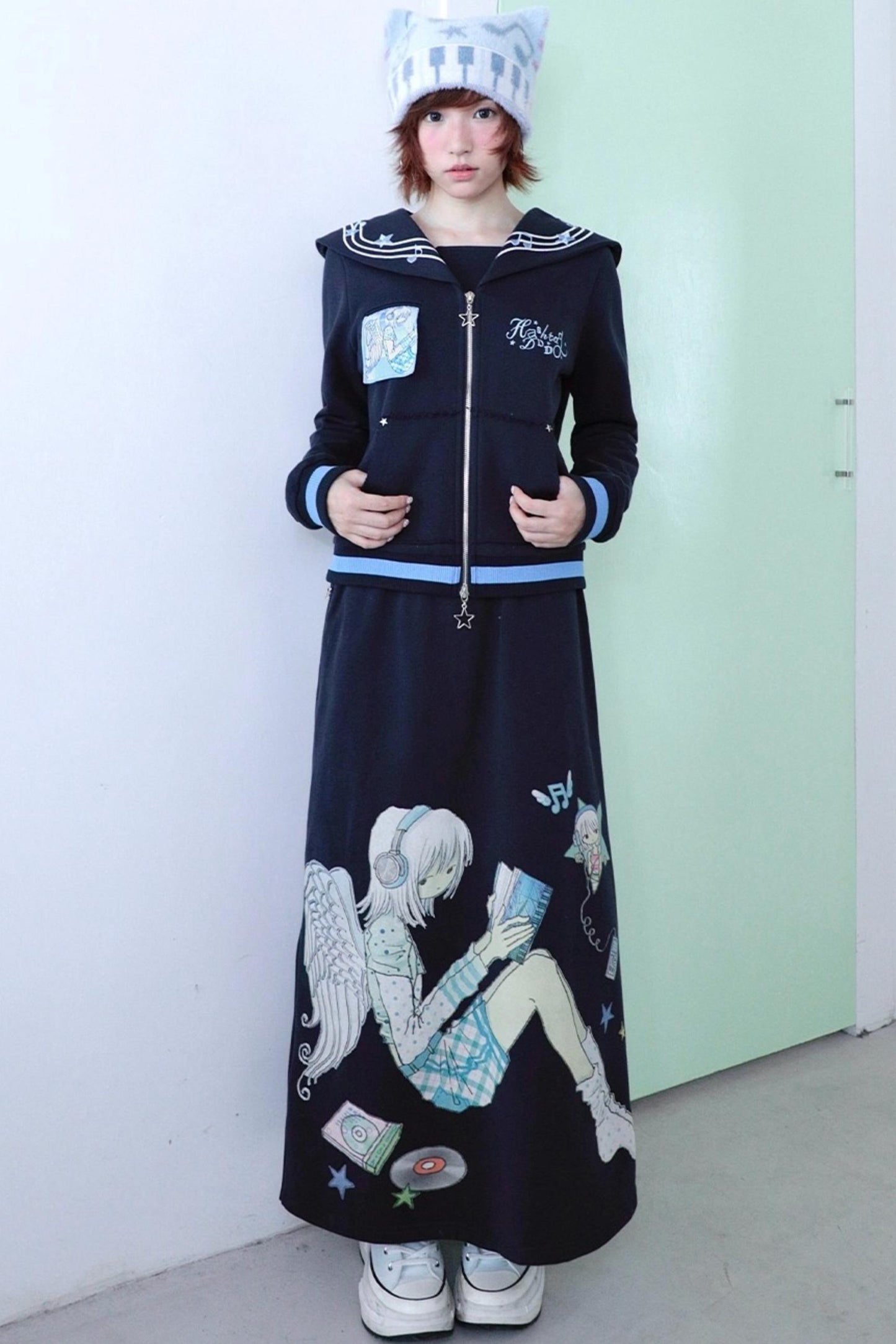 Original Navy Blue A-Line Skirt