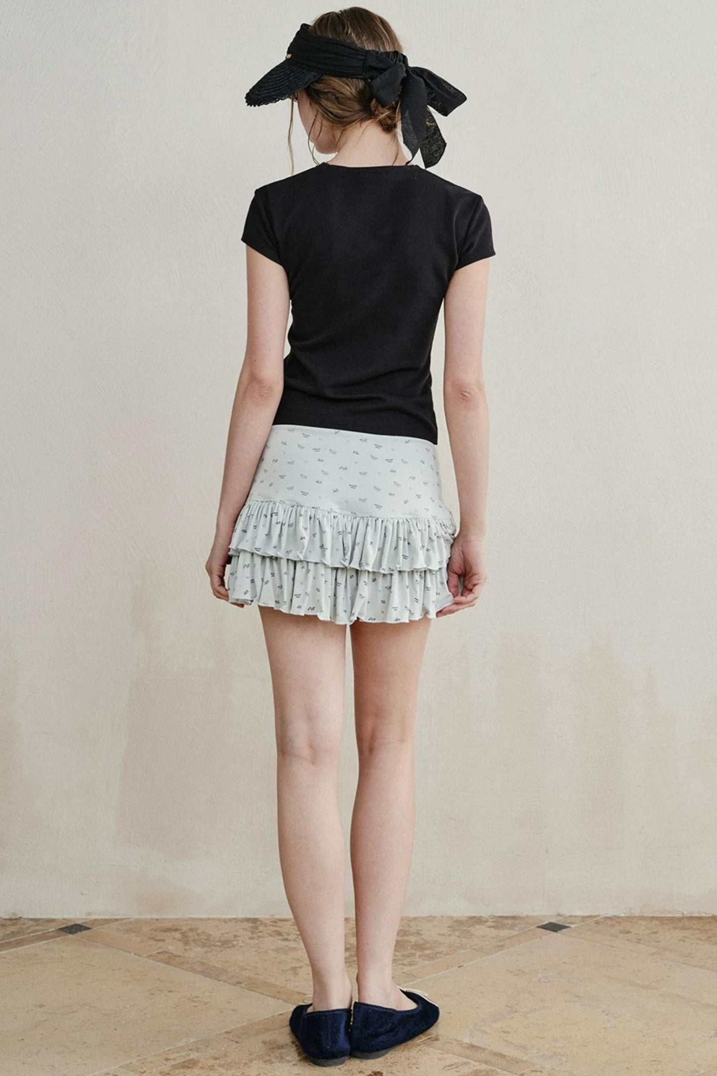 Floral Ruffled Cake Skirt
