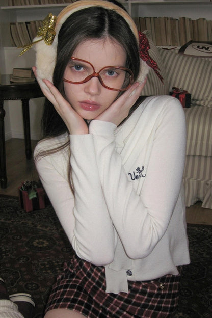 Color-Blocked Wool Top