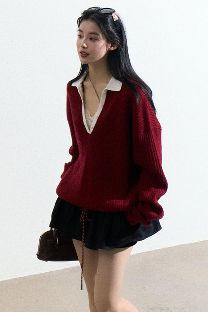 Cozy Wool Turtleneck Sweater Top