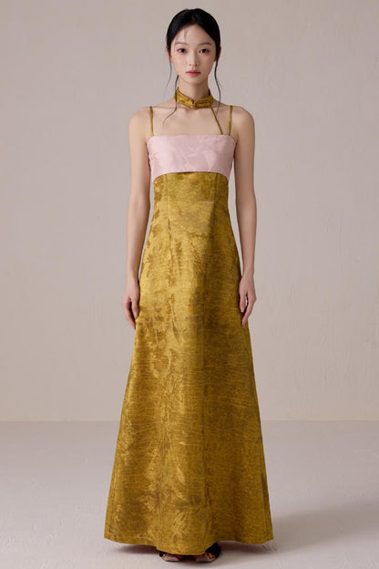 Summer Fusion Halter Dress