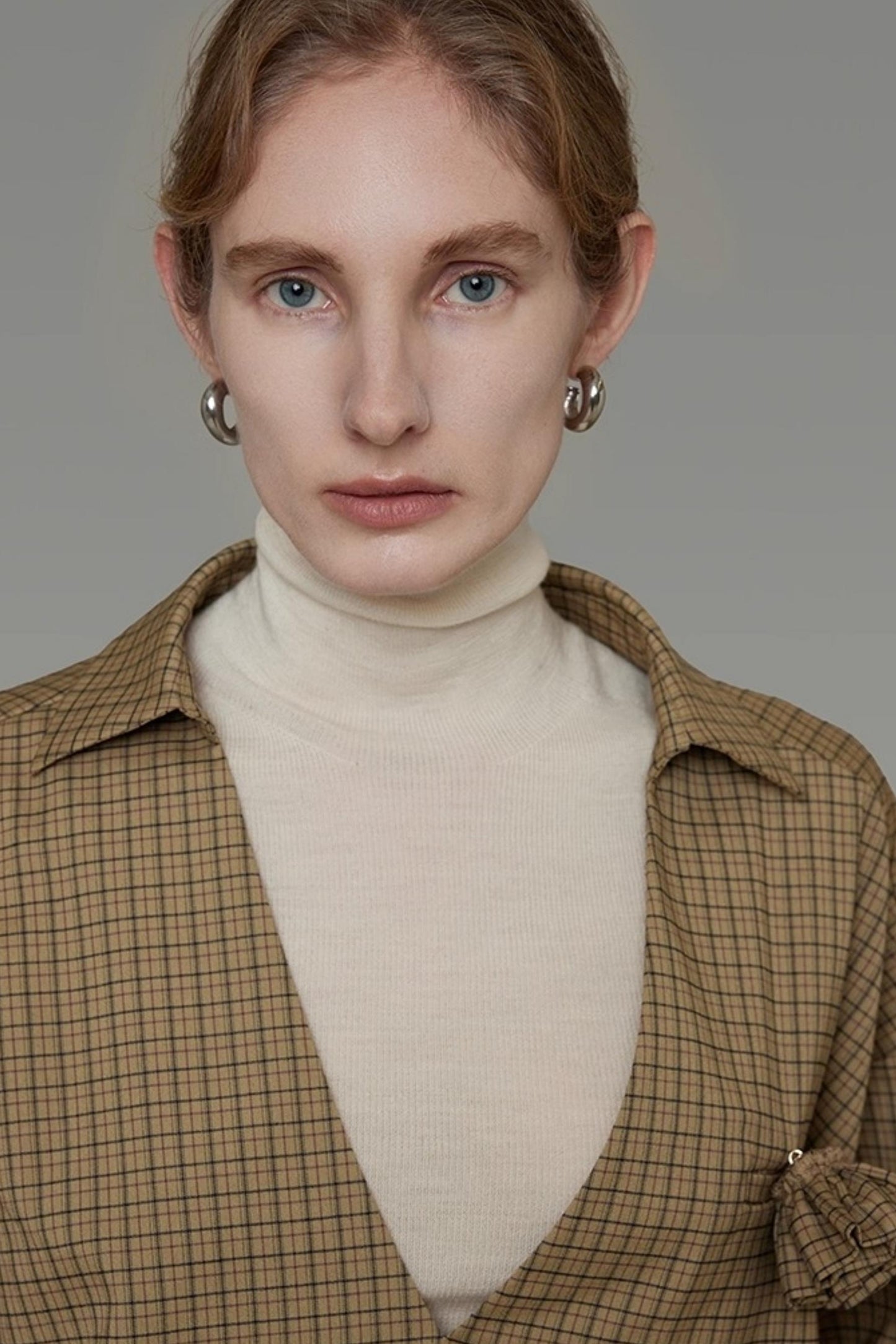 Vintage Fall V-Neck Striped Shirt