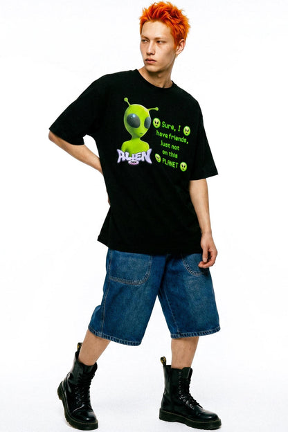 Alien Y2K Street T-Shirt