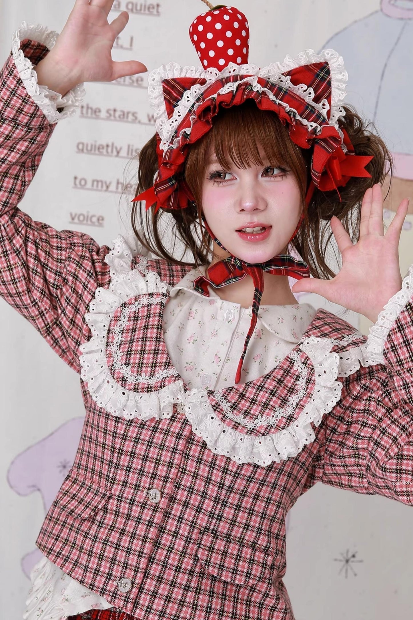 Christmas Pink Plaid Top