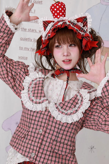 Christmas Pink Plaid Top