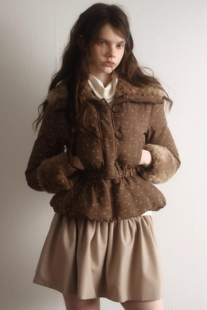 Artist-Created Retro Woolen Skirt