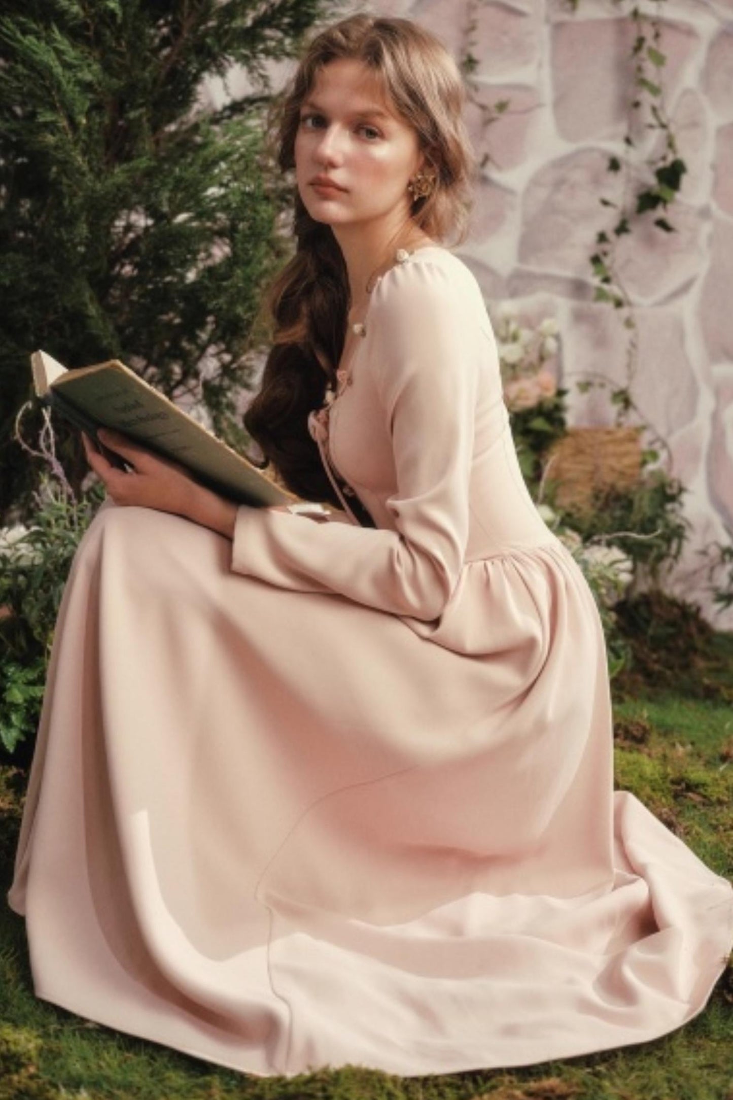 Vintage Lady Style Rose Retro Dress Set-Up