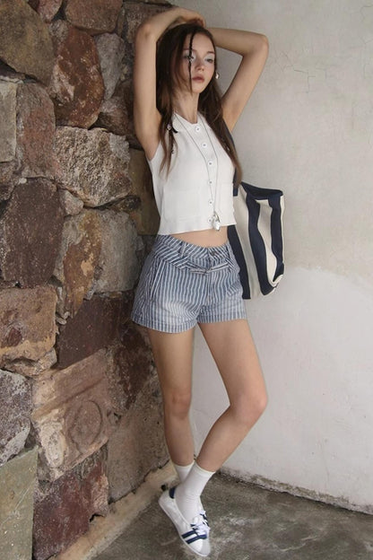 Color-Blocked Knit Tank Top