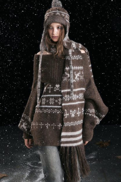 Fair Isle Vintage Sweater Top