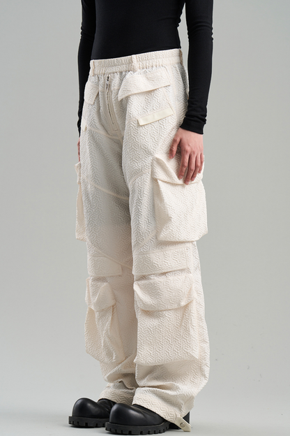 Textured Pocket Work Pants