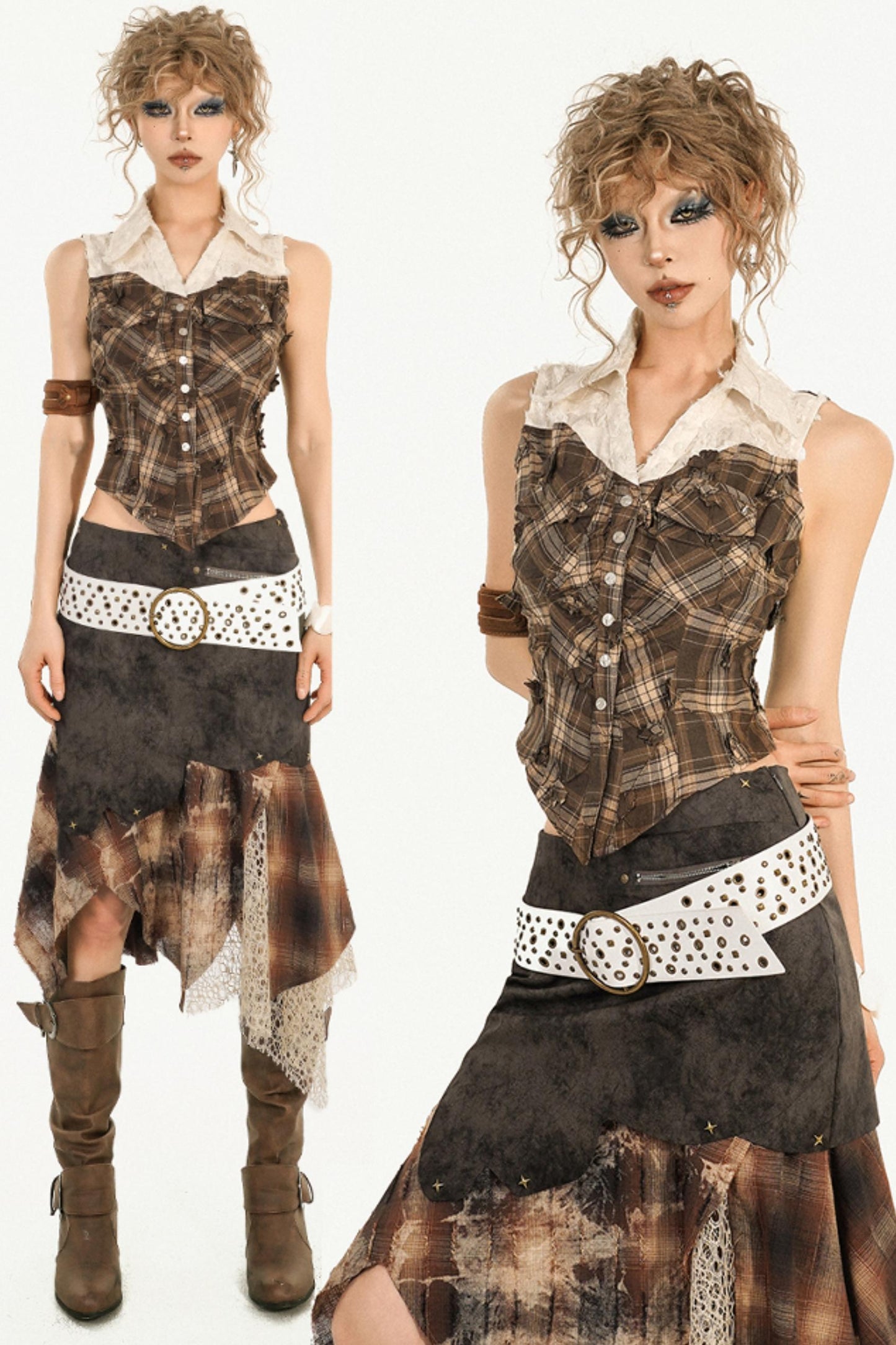 Lace Sleeveless Blouse