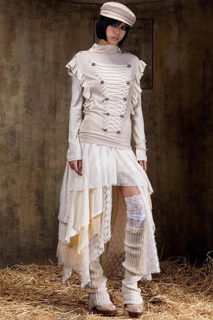 Gestricktes Slim-Top im Palace-Stil