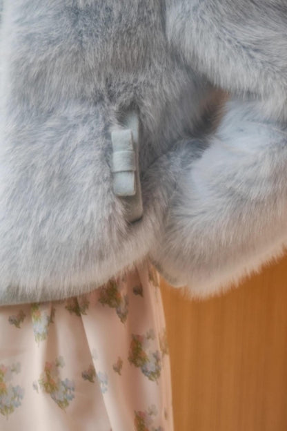 Baby Blue Fur Coat