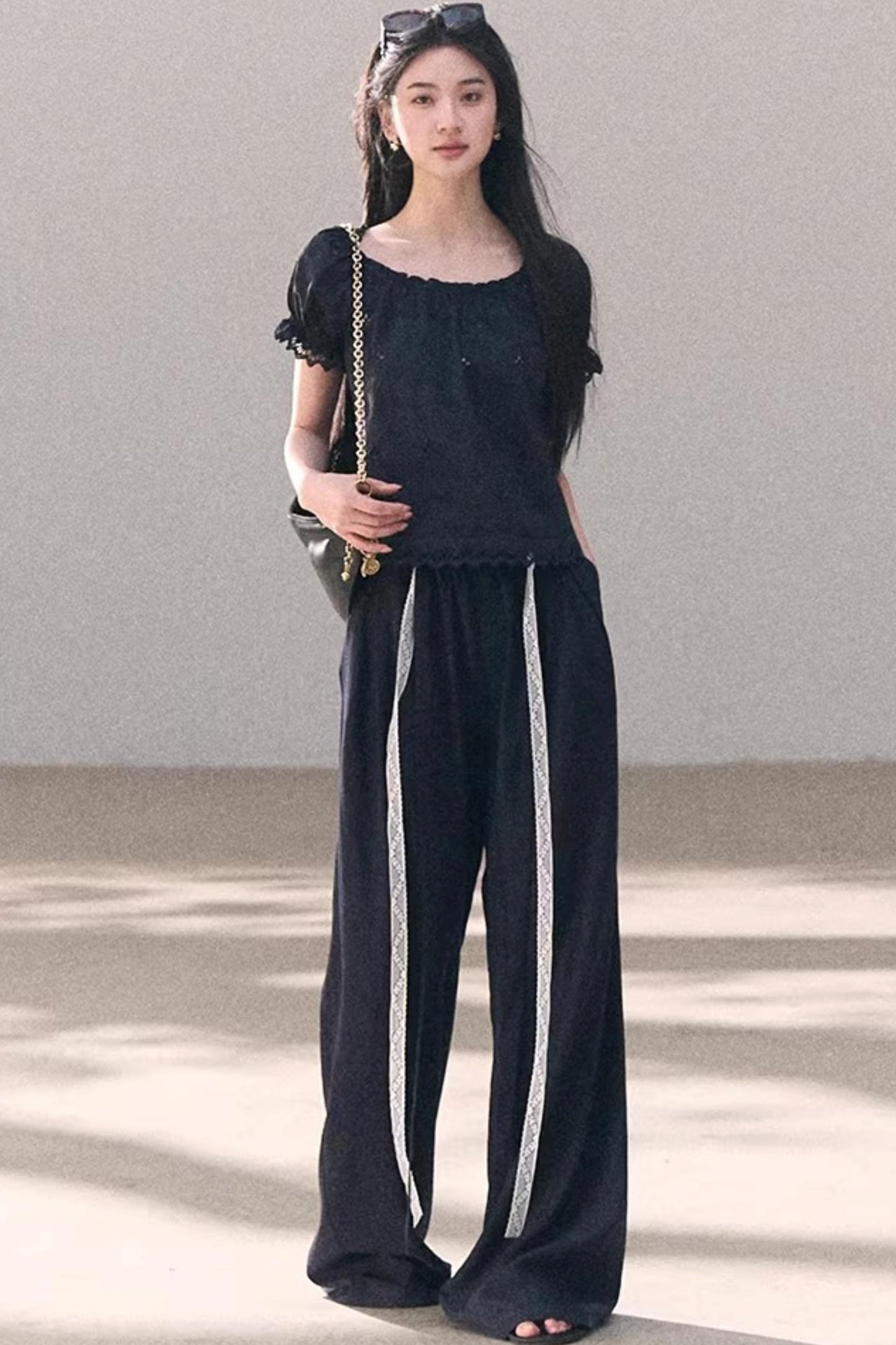 Lyocell Linen Lace Pants