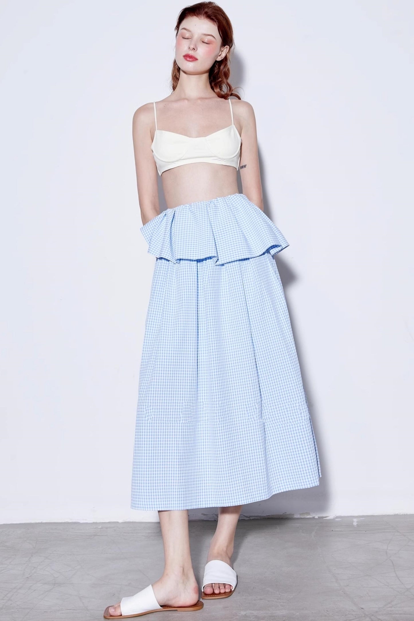 Summer Checkered Skirt