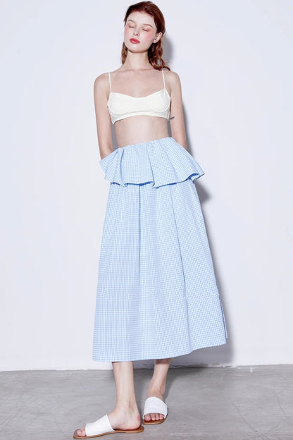 Summer Checkered Skirt