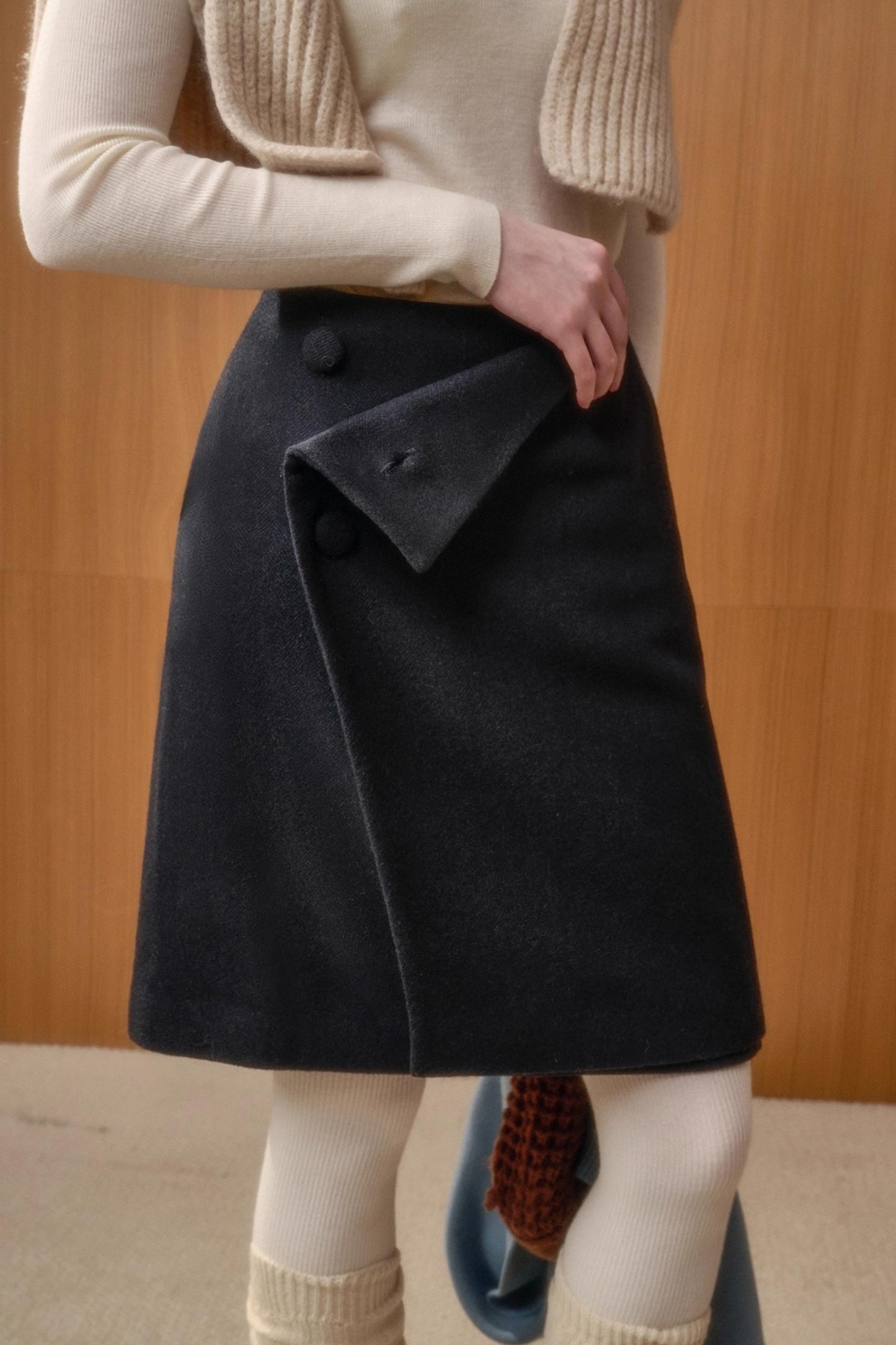 Fluffy Woolen Warm Skirt