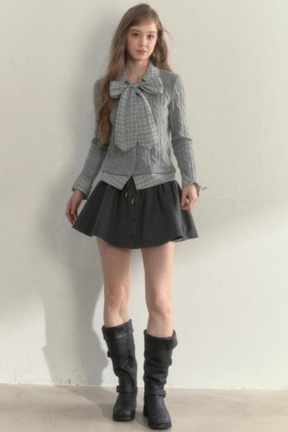 Retro Twist Knit Sweater