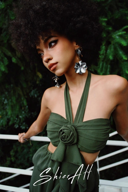 Wandering Wind Strappy Ruffled Dress