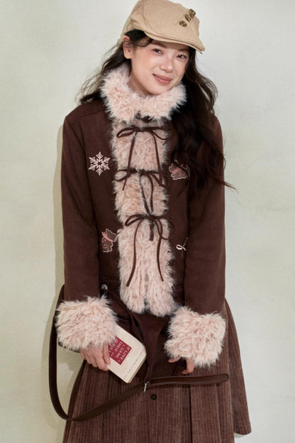 Original Suede Bow Coat