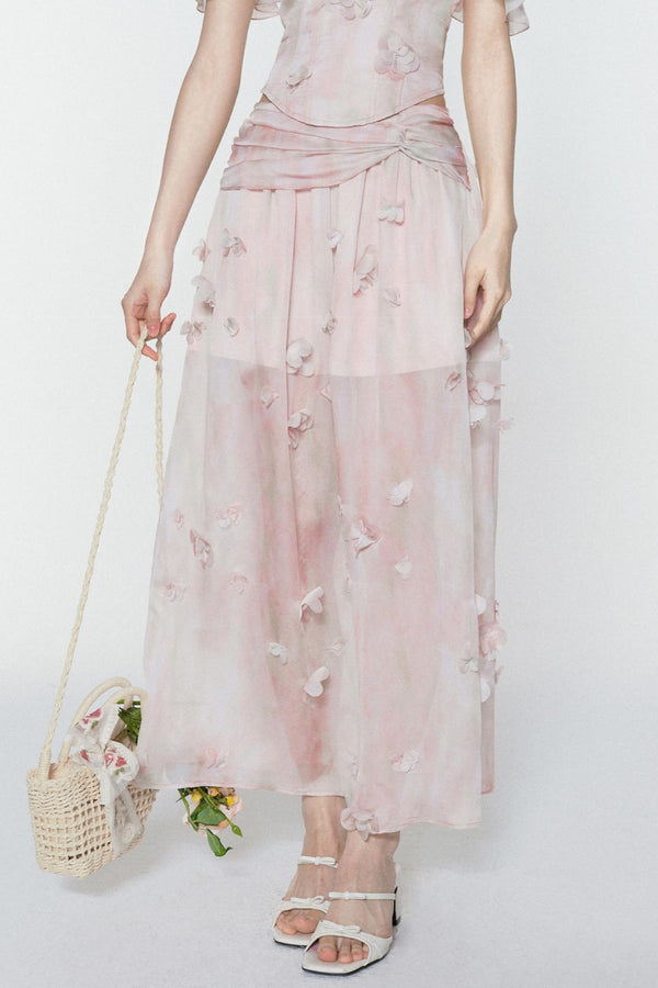 Floral Halter Skirt Set-Up