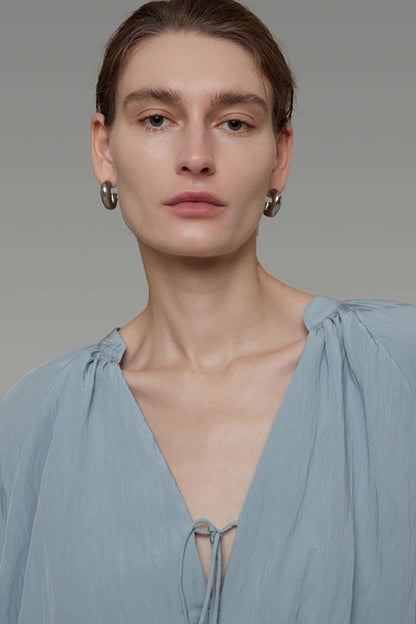 Autumn Lantern Sleeve Top