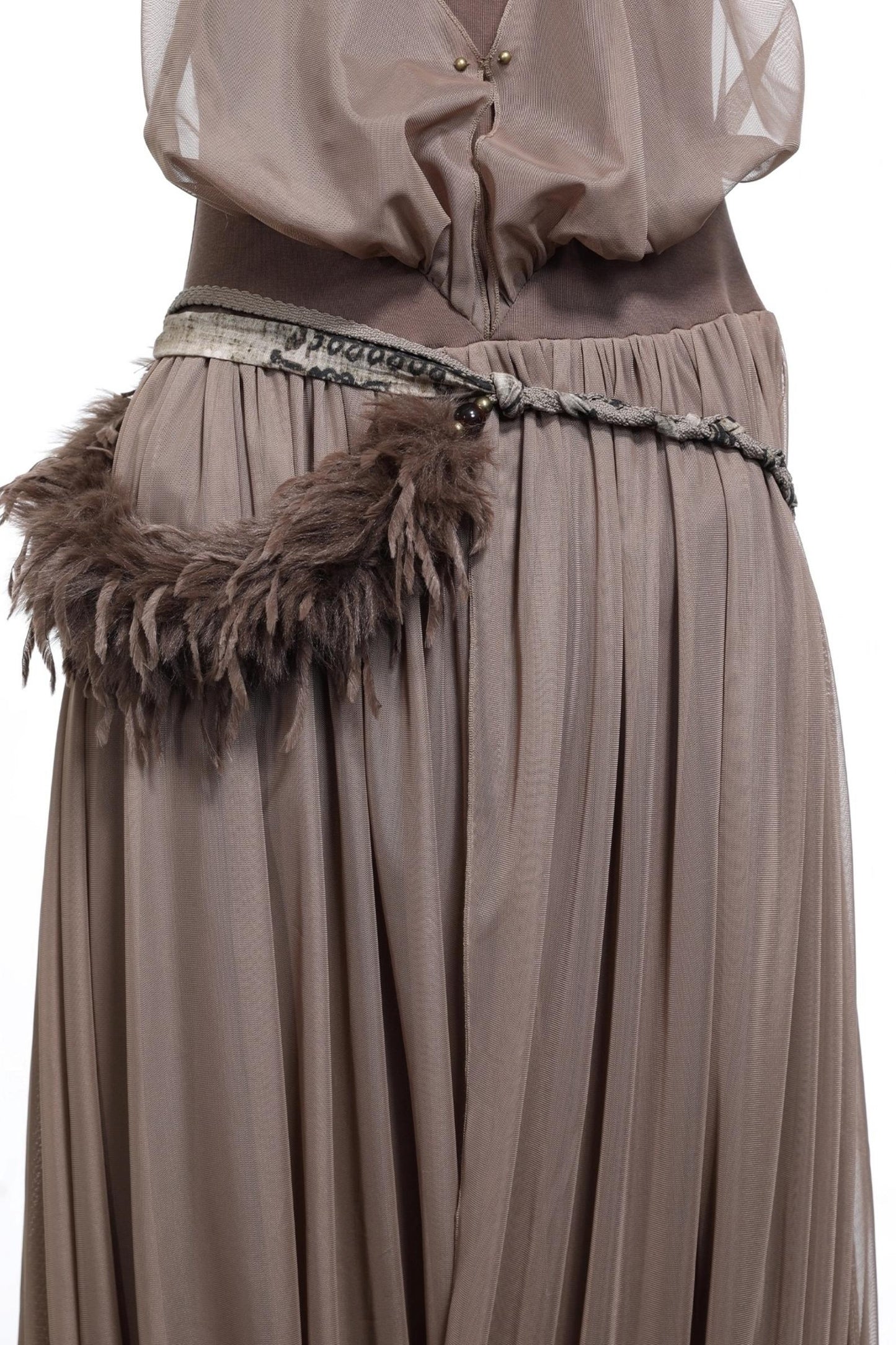 Patchwork Fur Waist Chain