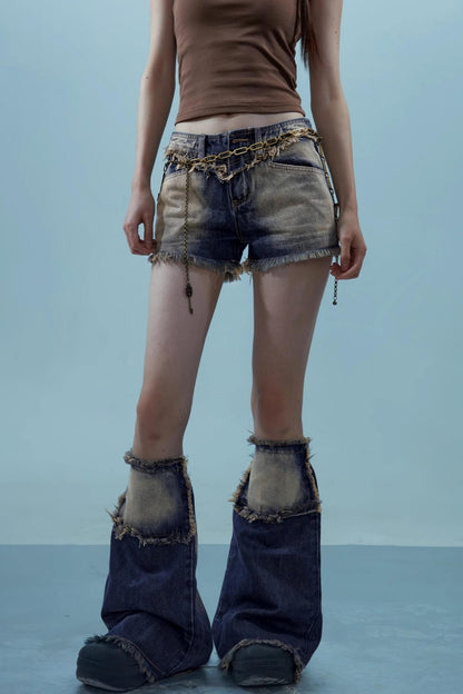 Love Sky Denim Shorts Set-Up