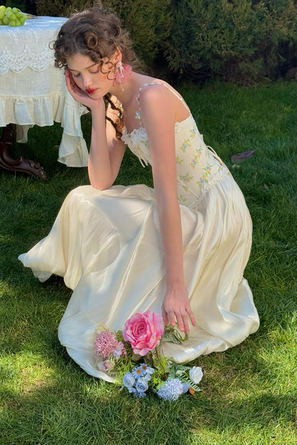 Butterfly Satin Skirt