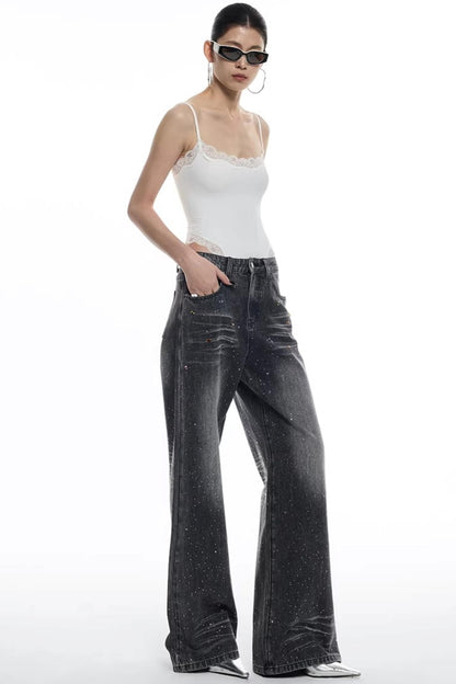 Lace Trim Camisole Jumpsuit Top