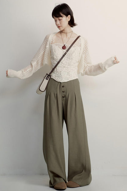 Cream Jacquard Cardigan