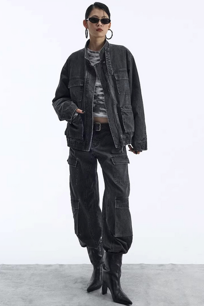 Abnehmbarer Kunstfellkragen gepolsterte Jacke