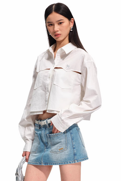 Tencel Cotton Patchwork Blouse