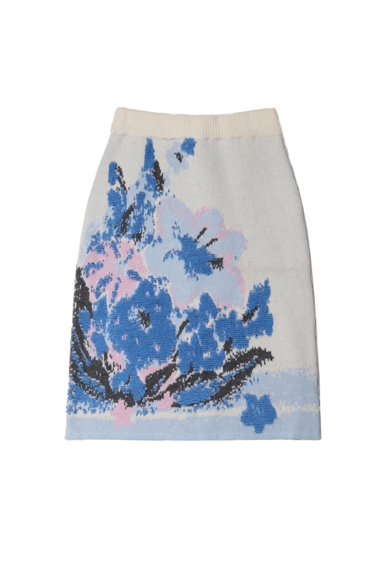 Oil Painting Jacquard Wool Sweater Set-Up