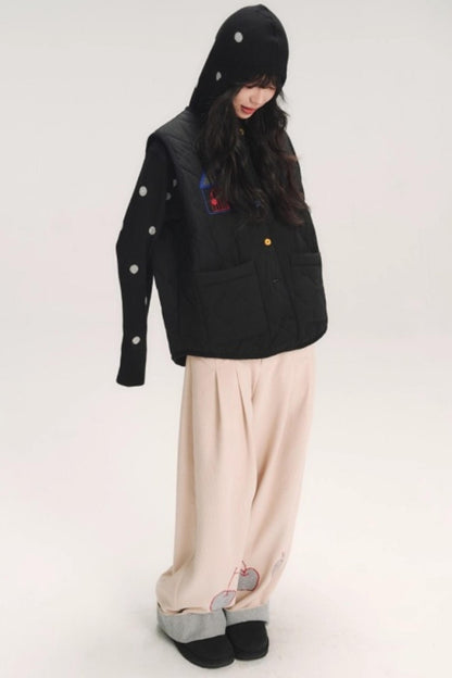 Colorful Patchwork Cotton Vest