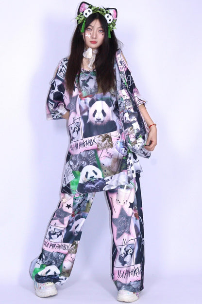 Panda Stitchwork T-Shirt