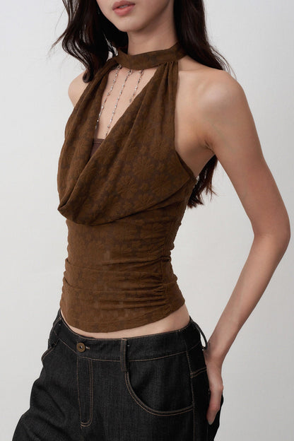 Lightweight Jacquard Swing Camisole