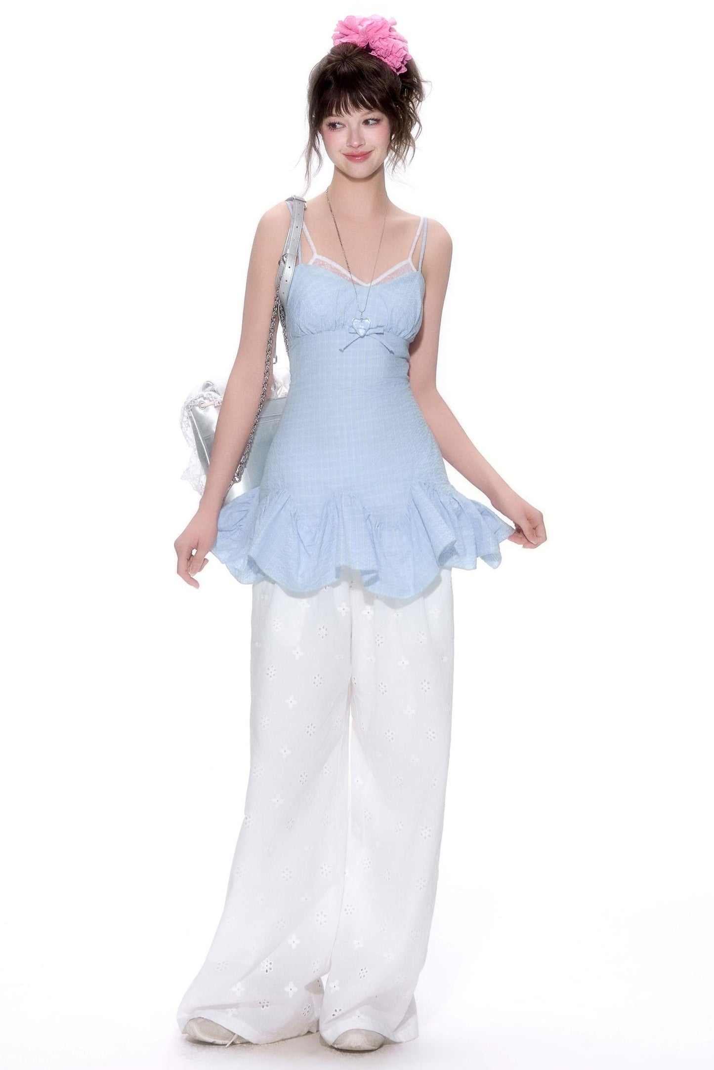 Summer Plaid Halter Top