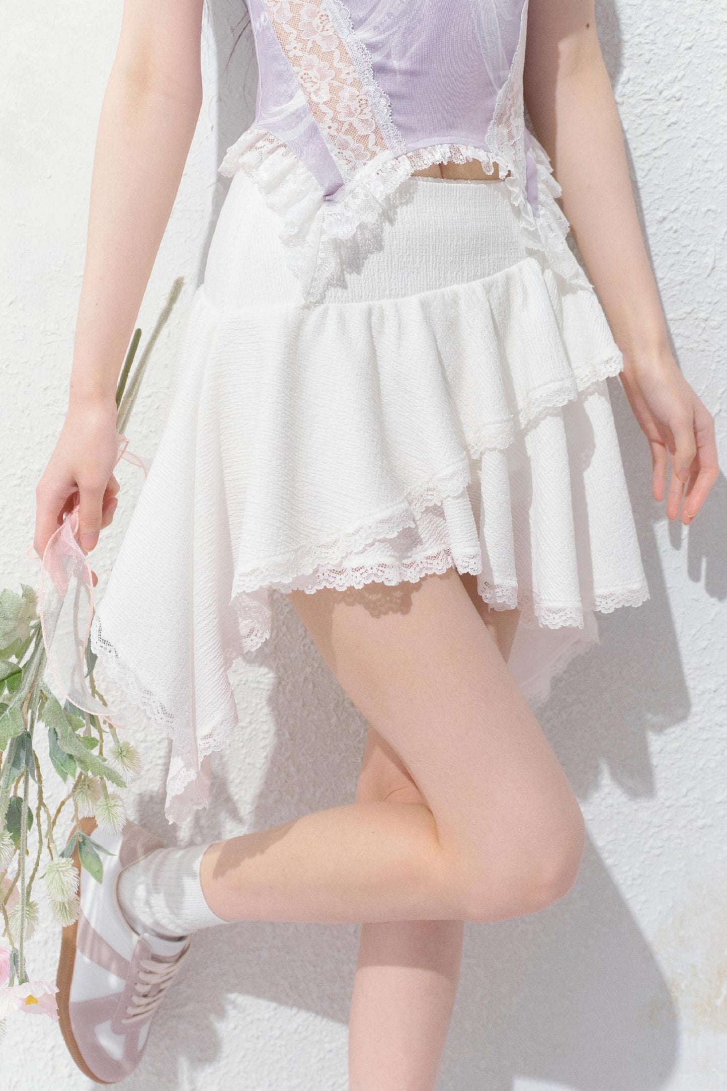 Romantic White Skirt