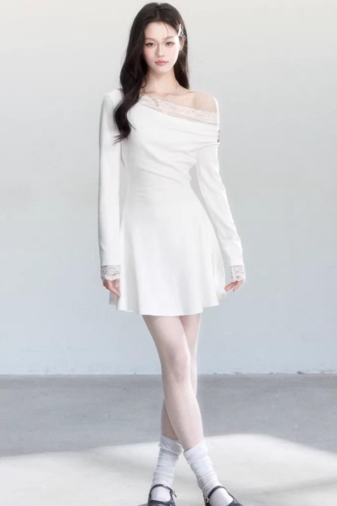 Moonlight Off-Shoulder Lace Dress