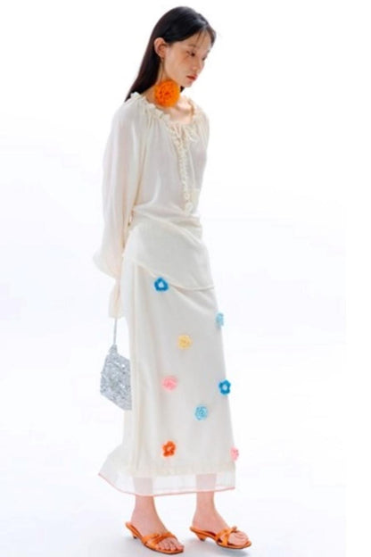 Square Streamer Printed Top