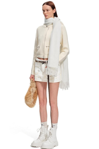 Classic Fringe Wool Shawl