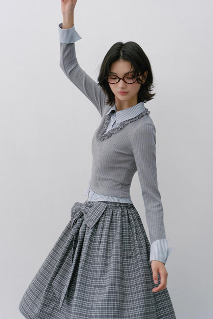 Patchwork Striped Top