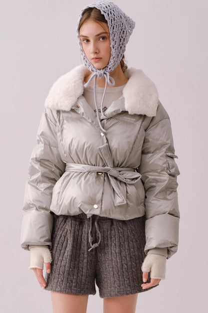 Hand-Crocheted Wool Blend Scarf