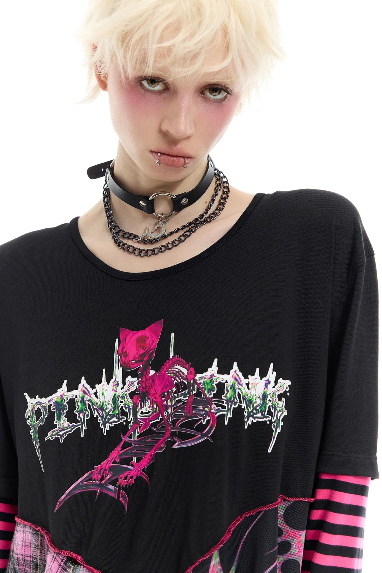 Striped Mesh Hottie Dress